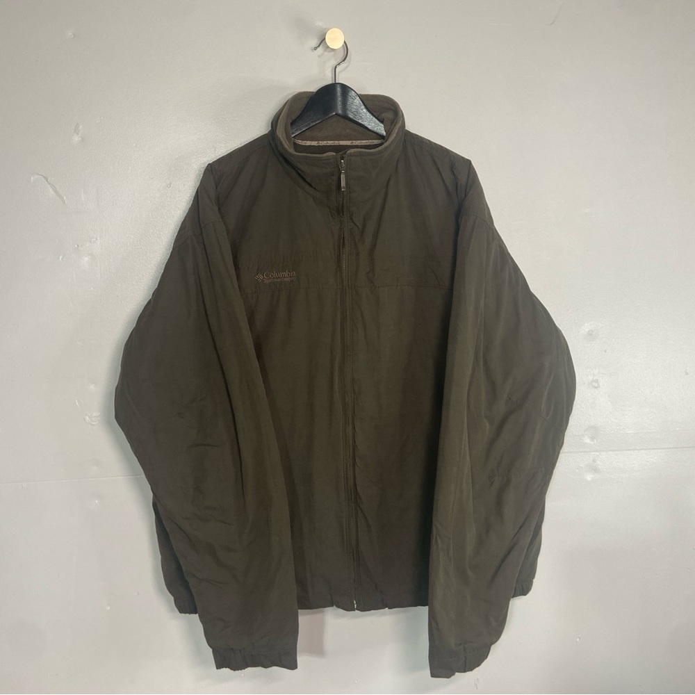 Vintage Columbia Heavy Duty Chore Jacket Mens XXL Zip Up Coat Fleece Lined